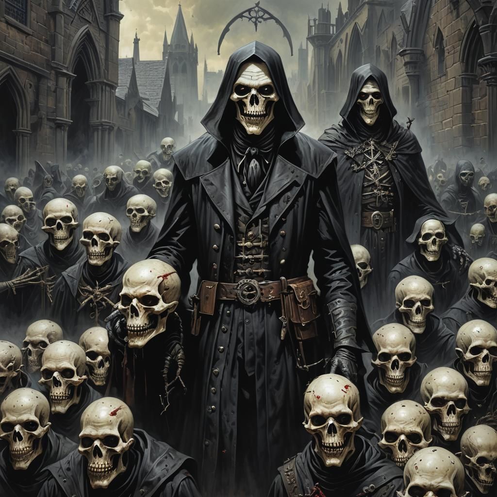 Sinister Gothic Plague Scene