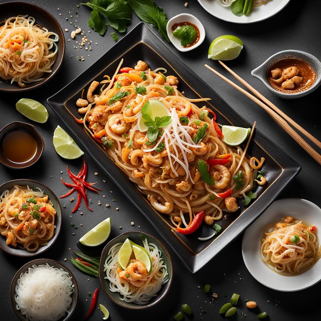 Appetizing Pad Thai: A Visually Stunning Thai Cuisine