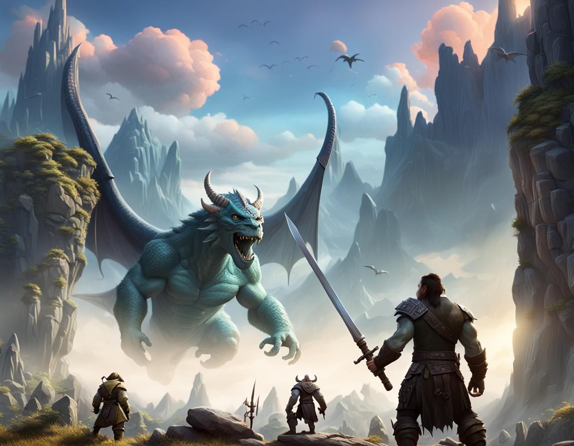 Epic Fantasy Temptation of Power in 3D