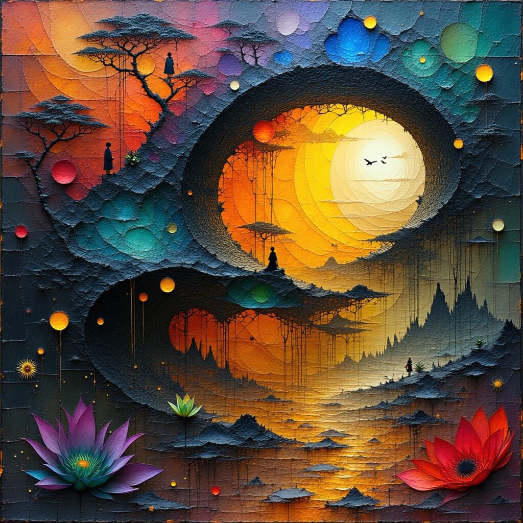 Hyperrealistic Matter Interaction in Abstract Fractal Style