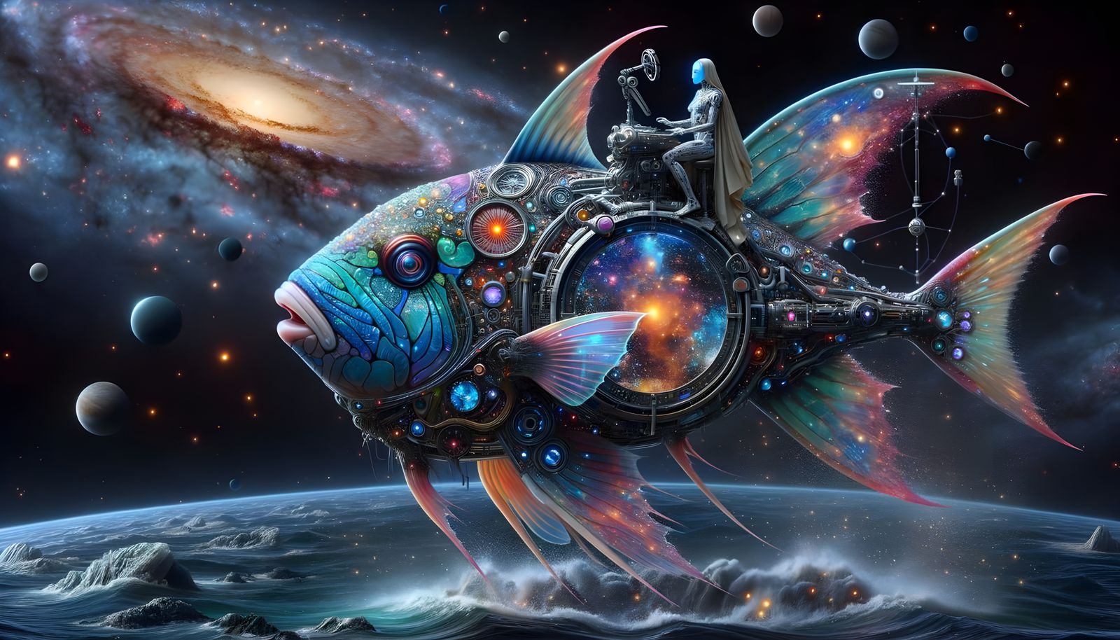 The Cosmic Riders of Picasso Trigger Fish