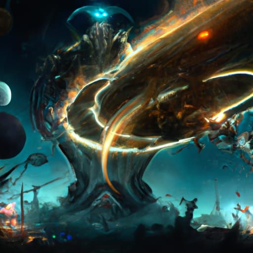 Spectacular Universe in Dark Fantasy Concept Art