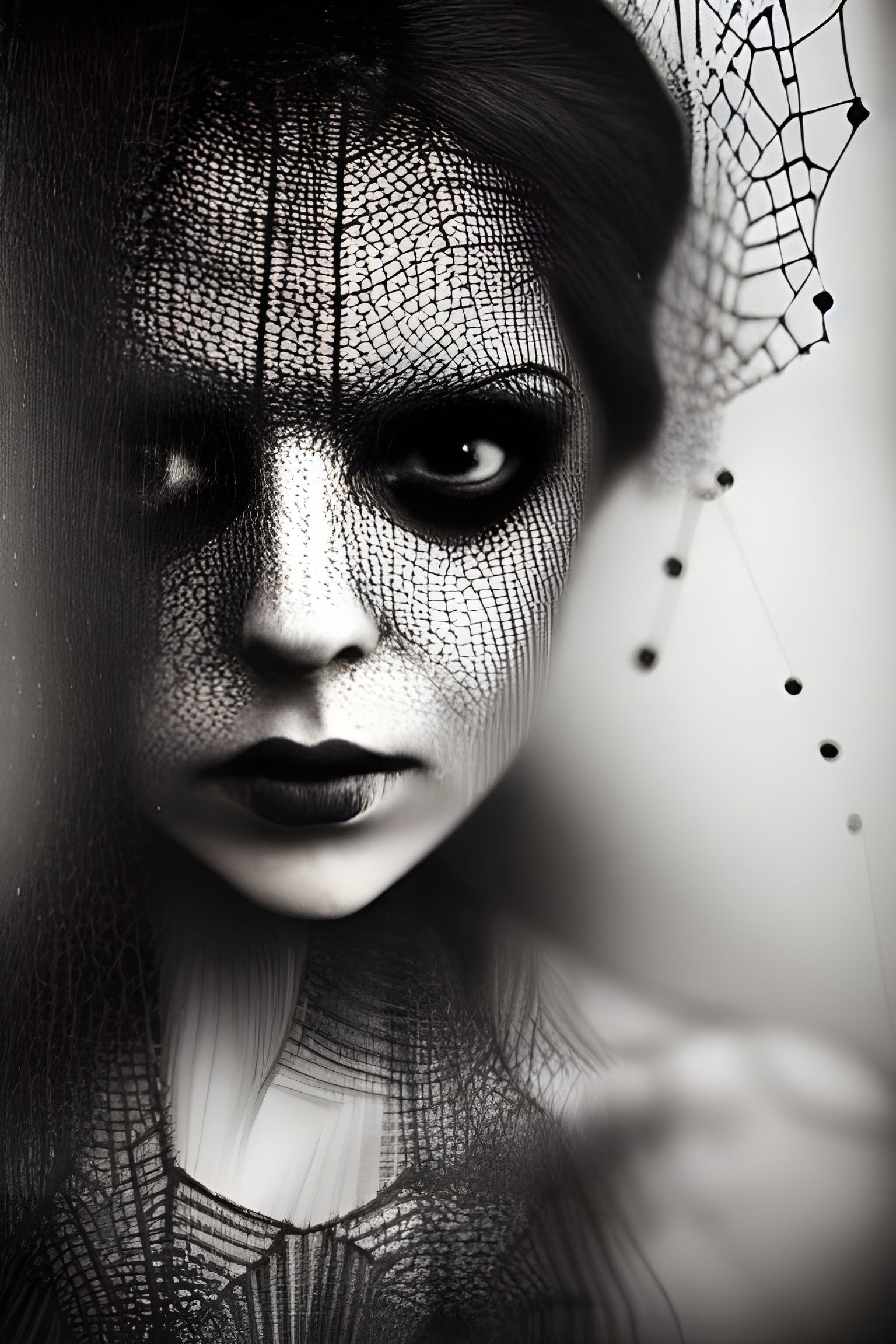 Photorealistic Portrait of the Spider Queen