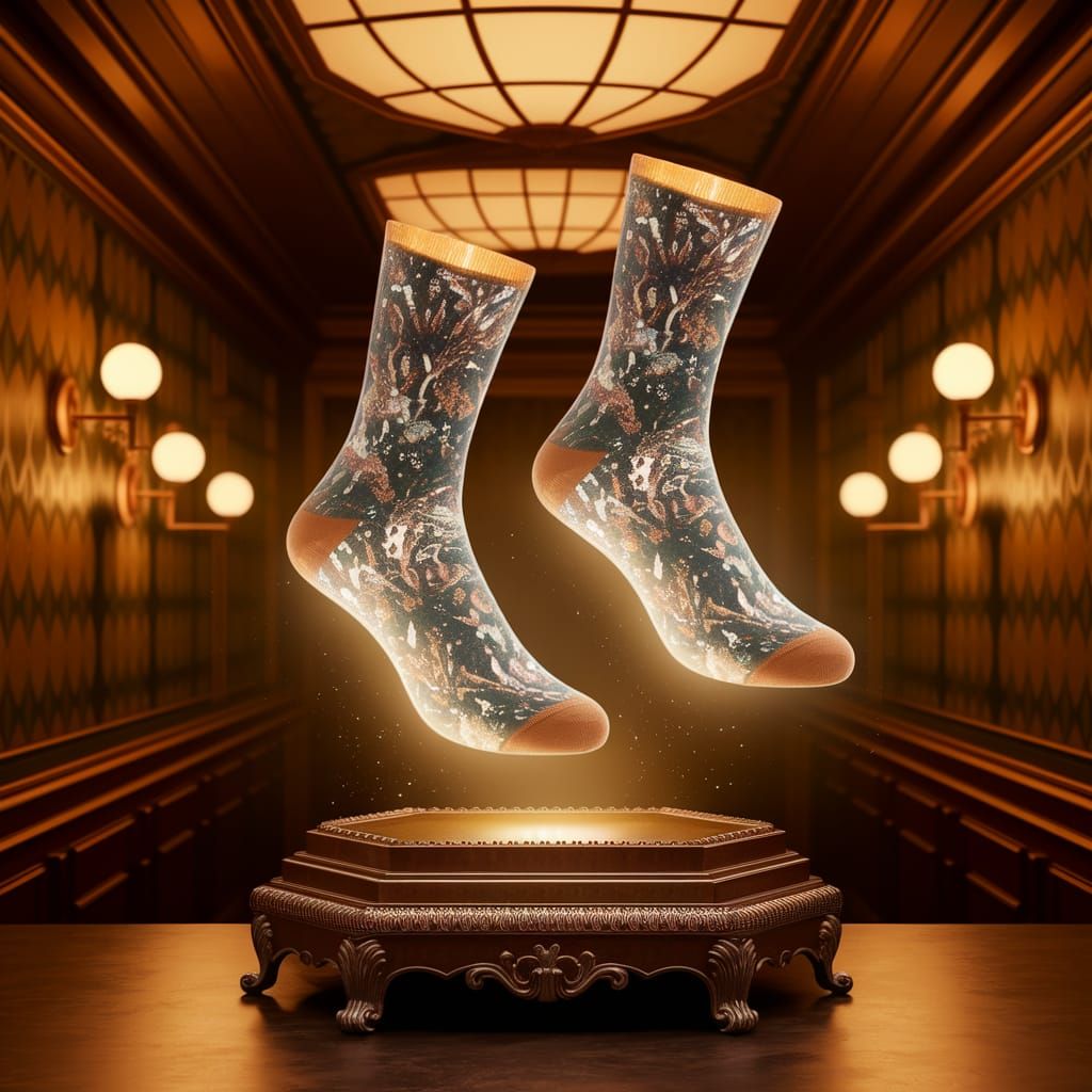 Fairytale Socks in Art Deco Setting
