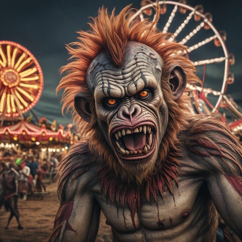 Psychedelic Zombie Circus: Monkey Monster Clown Show