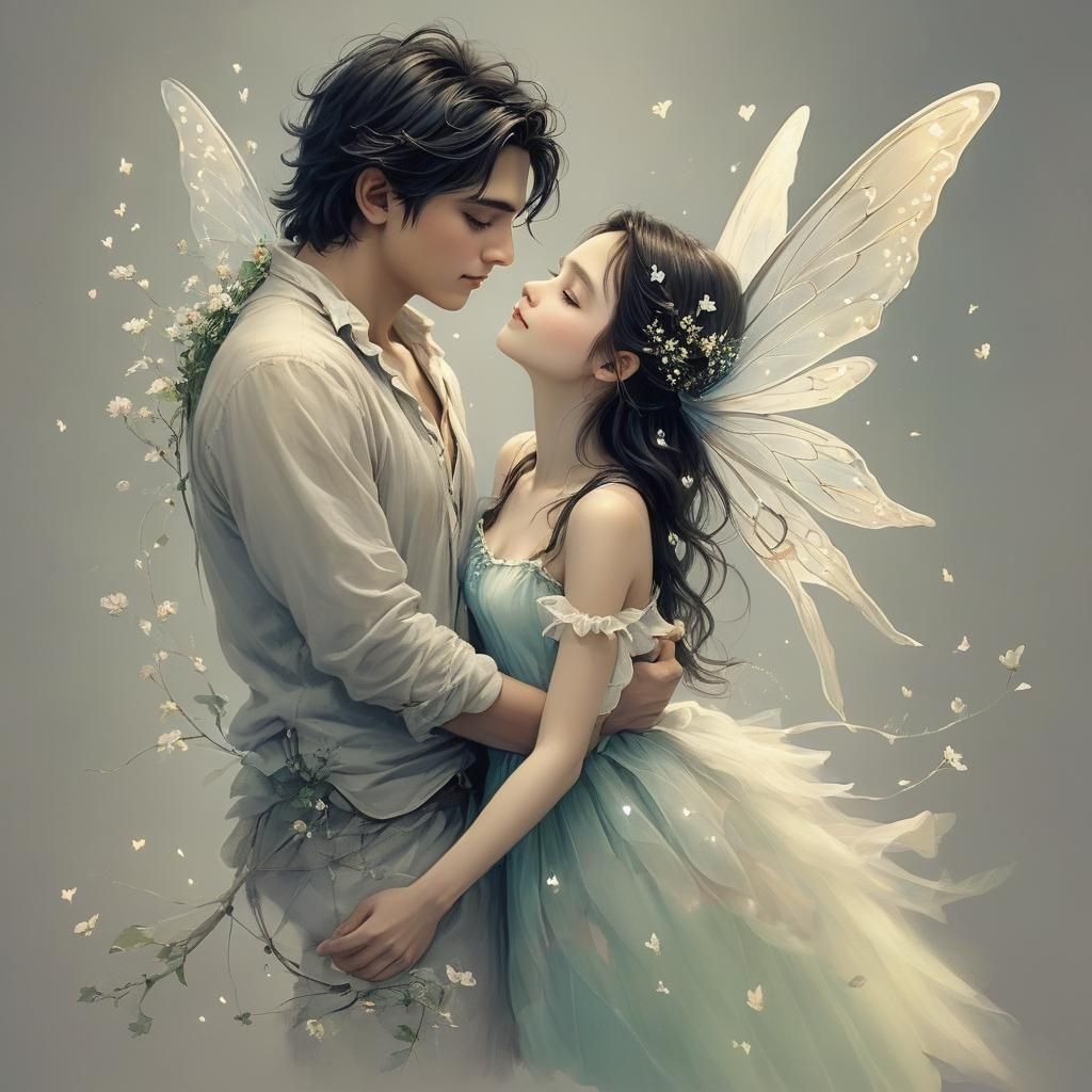 Ethereal Fairy Portrait: AI Generated Dreamscape