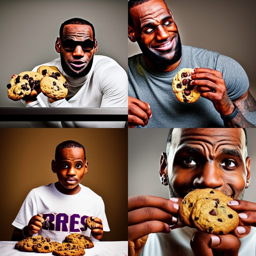 LeBron James Enjoys Chocolate Chip Cookies