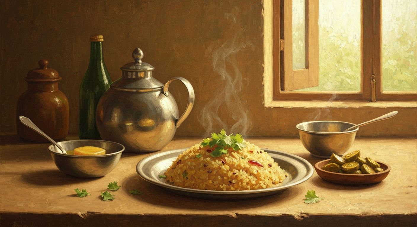 Moong Dal Khichdi in Style of Indian Masters