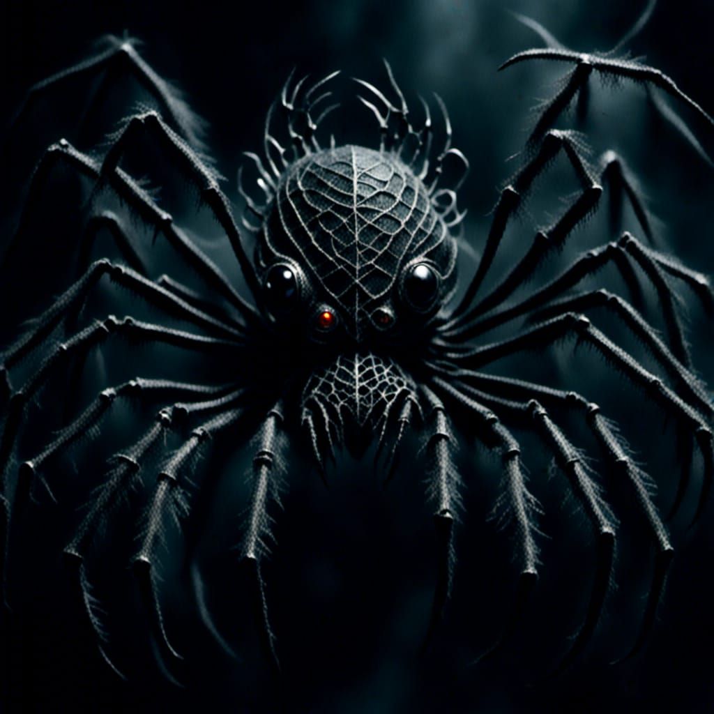 Surreal Spider Crab Nightmare Creature with Fly Features