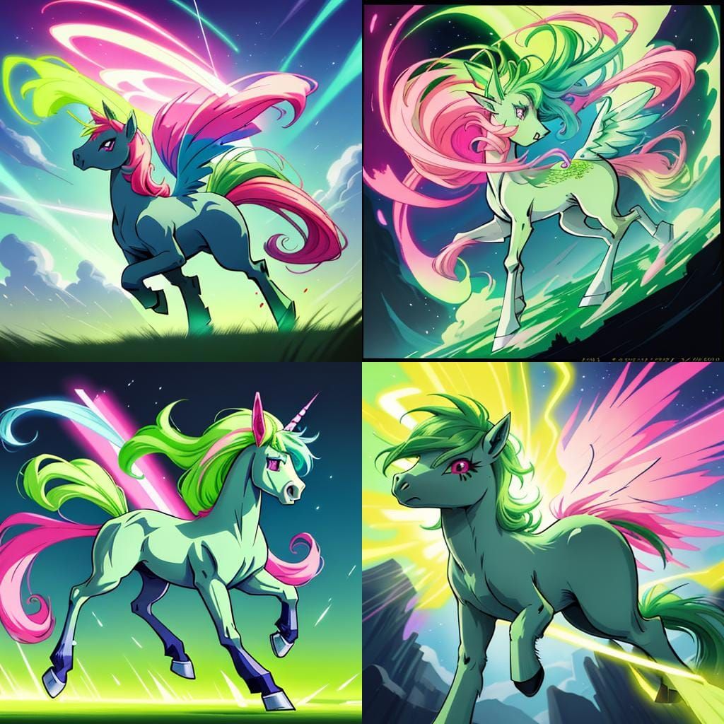 My Little Pony Alicorn in Anime Style