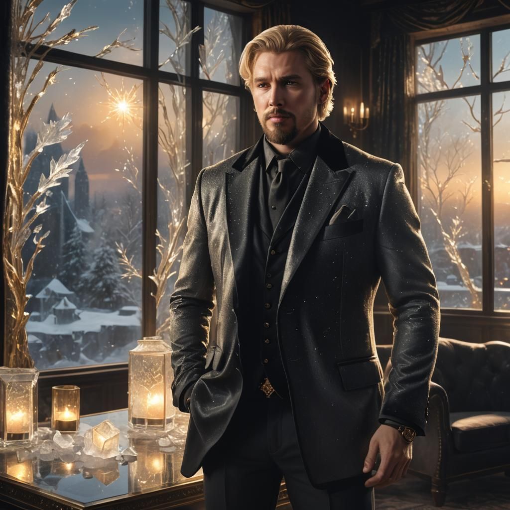 Luxurious Portrait with Gold Pendant in Unreal Engine