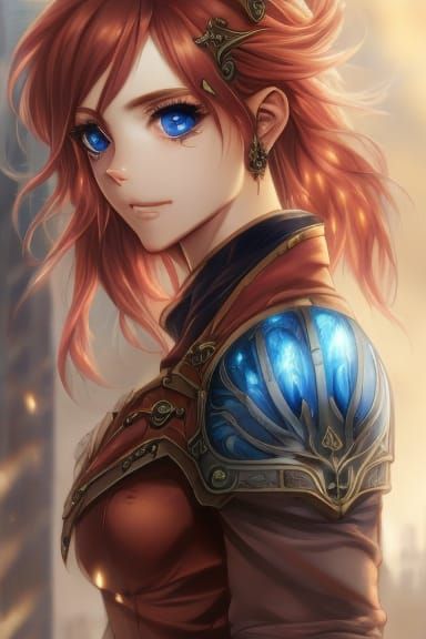 Steampunk Mechanic Portrait in Anime Style