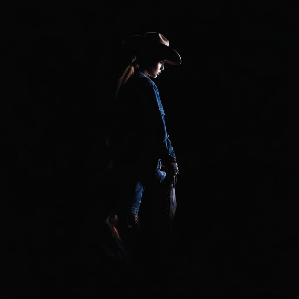 Hyperrealistic Cowgirl Portrait in Cinematic HDR