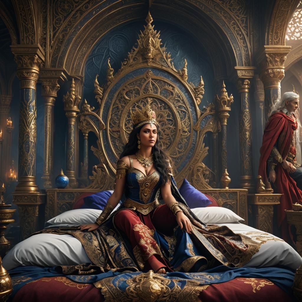 Queen Trishala: Detailed Matte Painting in Unreal Engine