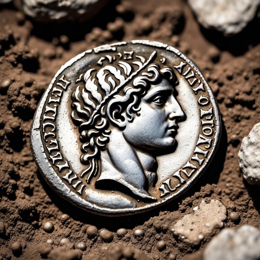 Ancient Roman Coin Featuring Antinous