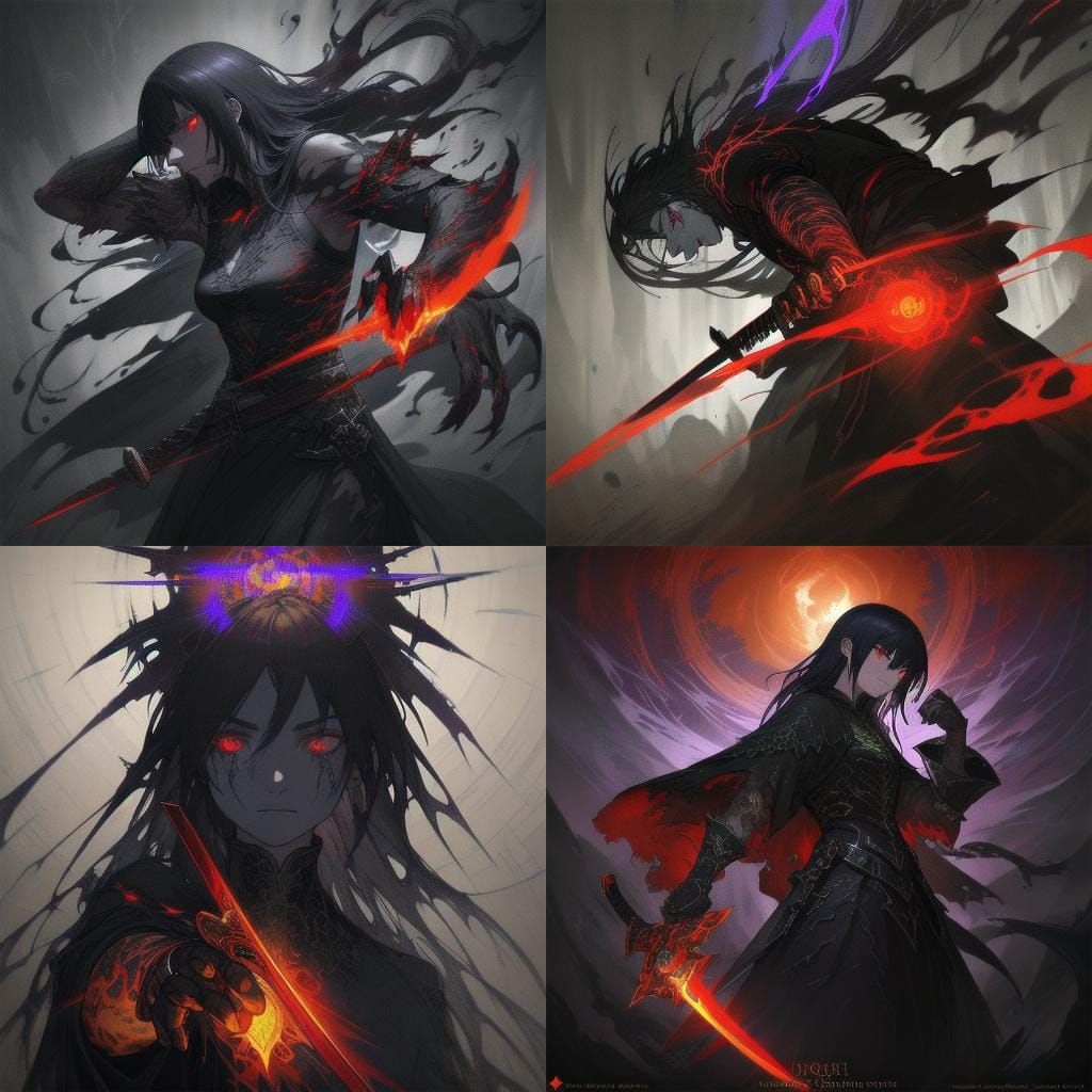 Cursed Katana: Dark Fantasy Concept Art