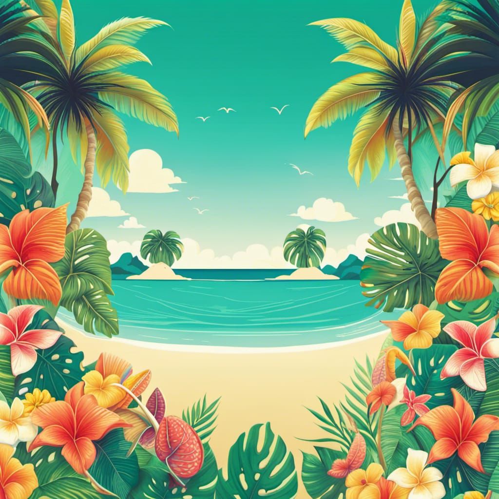 Vibrant Tropical Summer Paradise Escape