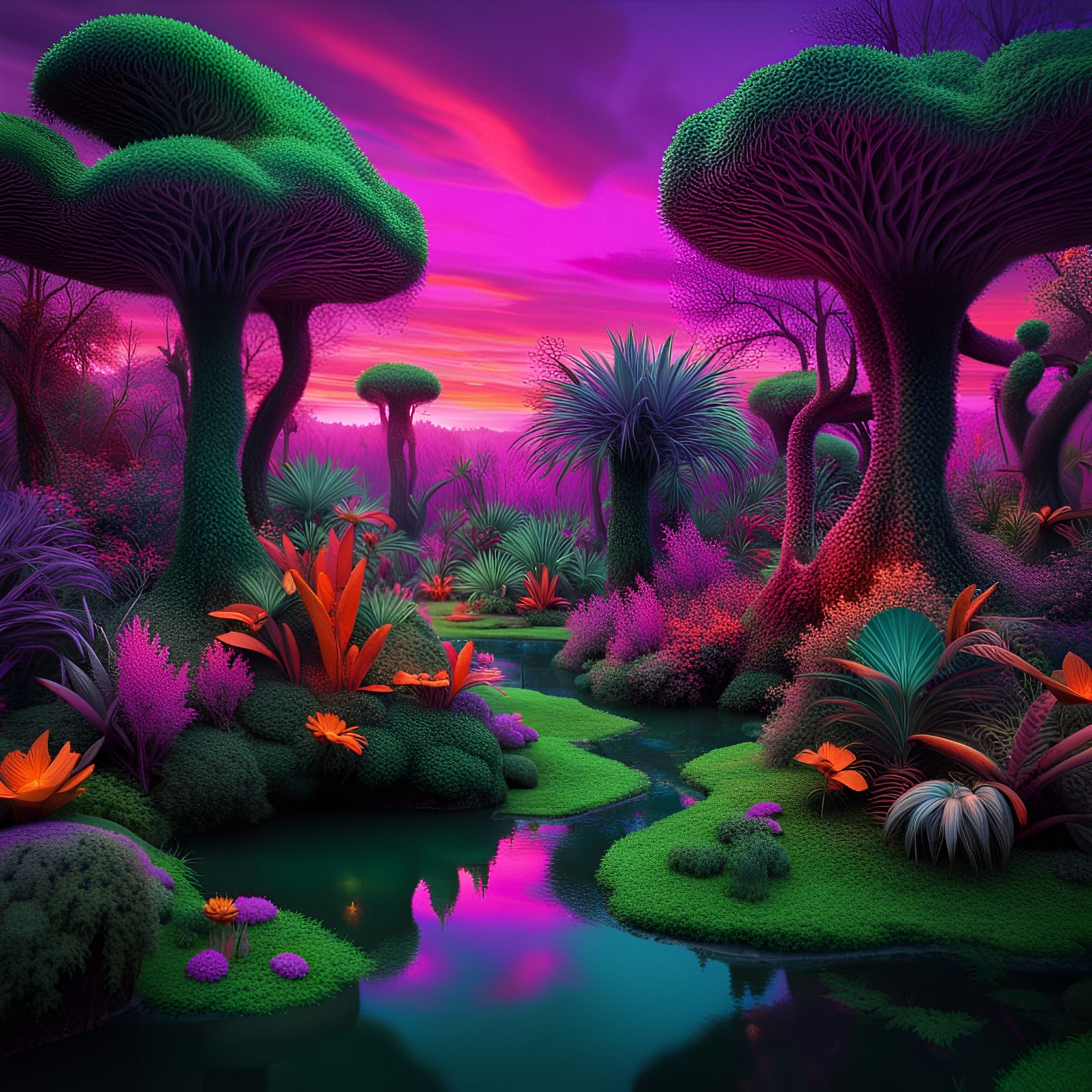 Luminous Garden of Eden in an Ice Age