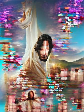 Keanu Reeves as Jesus in 8k Poster Art