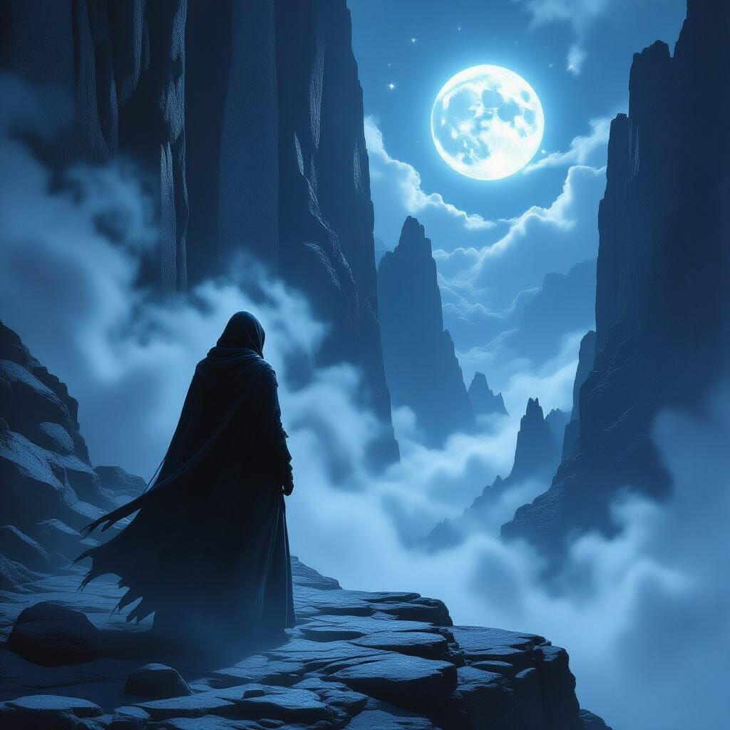 Traveler in Star-Dusted Chasm