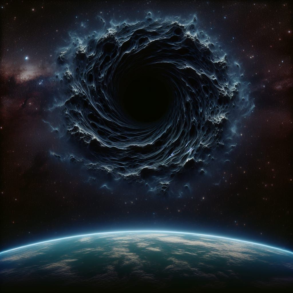 Dark Energy Void Above Earth