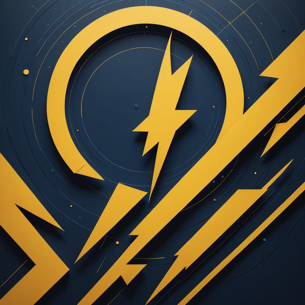 Electric Storm in Neon Pop Art