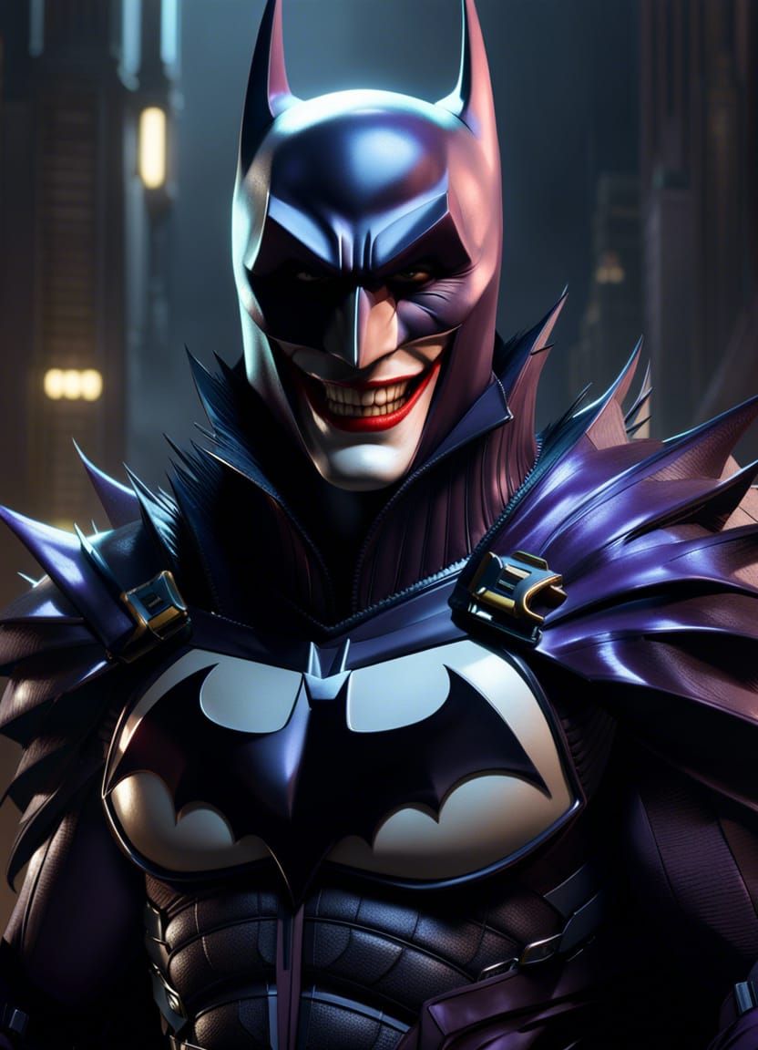 Batman Joker Hybrid: Dark Fantasy Masterpiece
