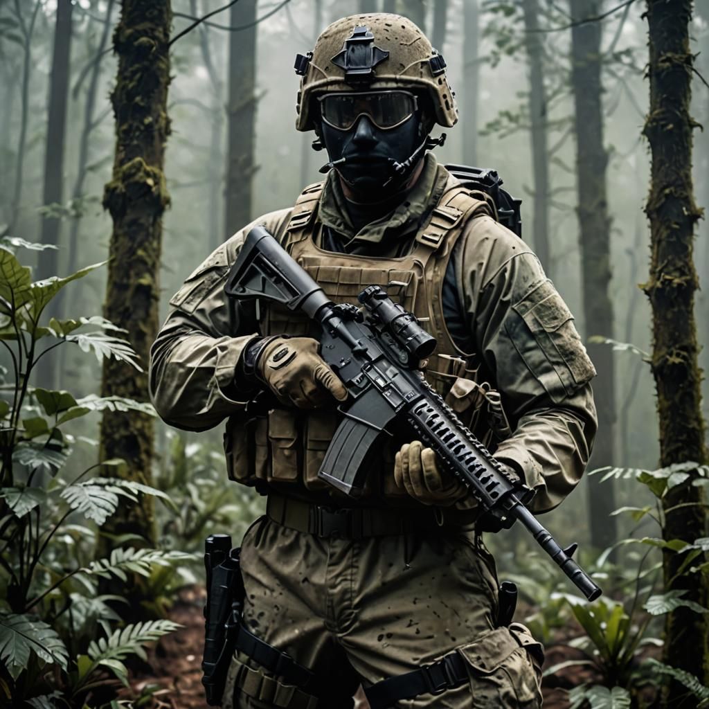 Marine Special Operator in Tactical Gear
