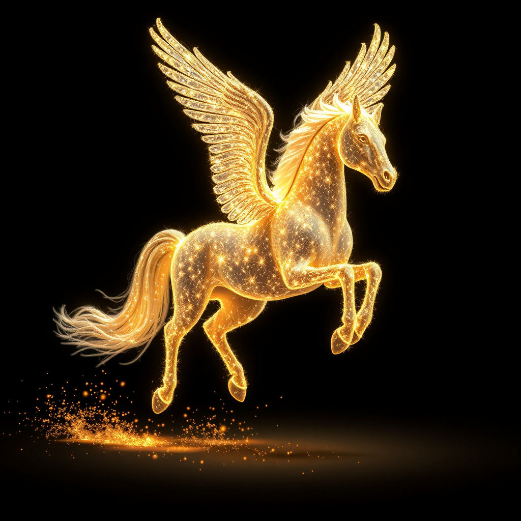 Stardust Pegasus Running in the Dark