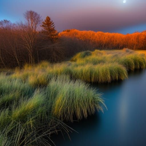 Winter Storm: Dark Sky, Volumetric Lighting, Moonscape