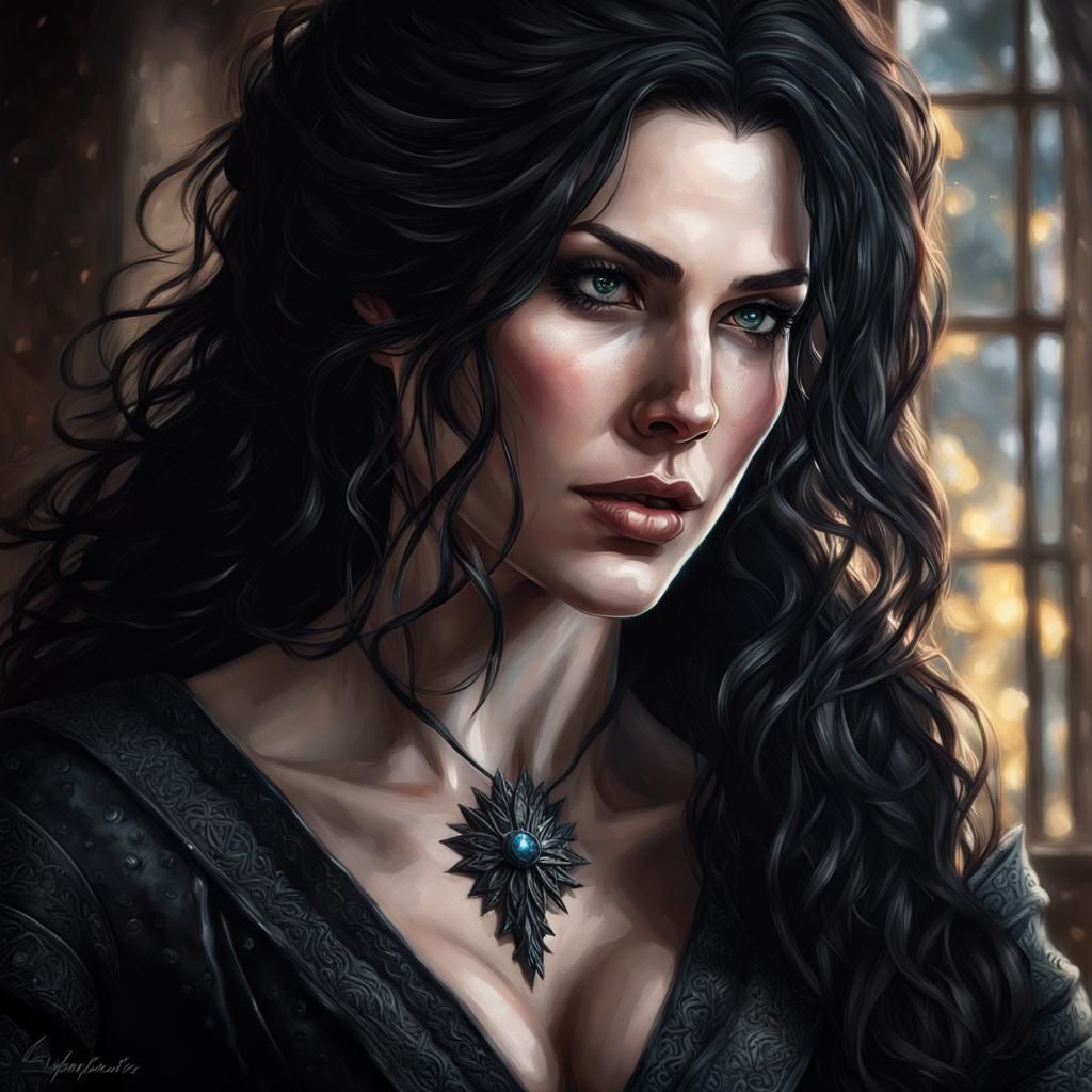 Enchanting Sorceress: A Hyperrealistic HDR Portrait