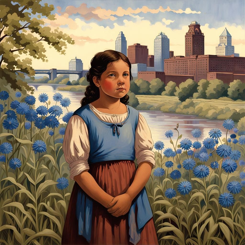 A Young Girl Stands at the Crossroads of Tradition and Progr...