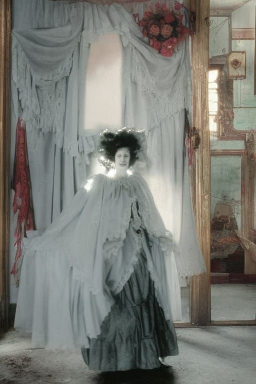 Ethereal Ghost of a Victorian Lady