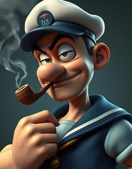 AI Generated Image of Popeye