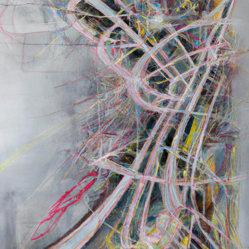 Abstract Painting in Style of Contemporary Art