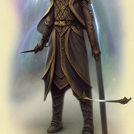 High Elf Wizard Battles Wood Elf Sorcerer