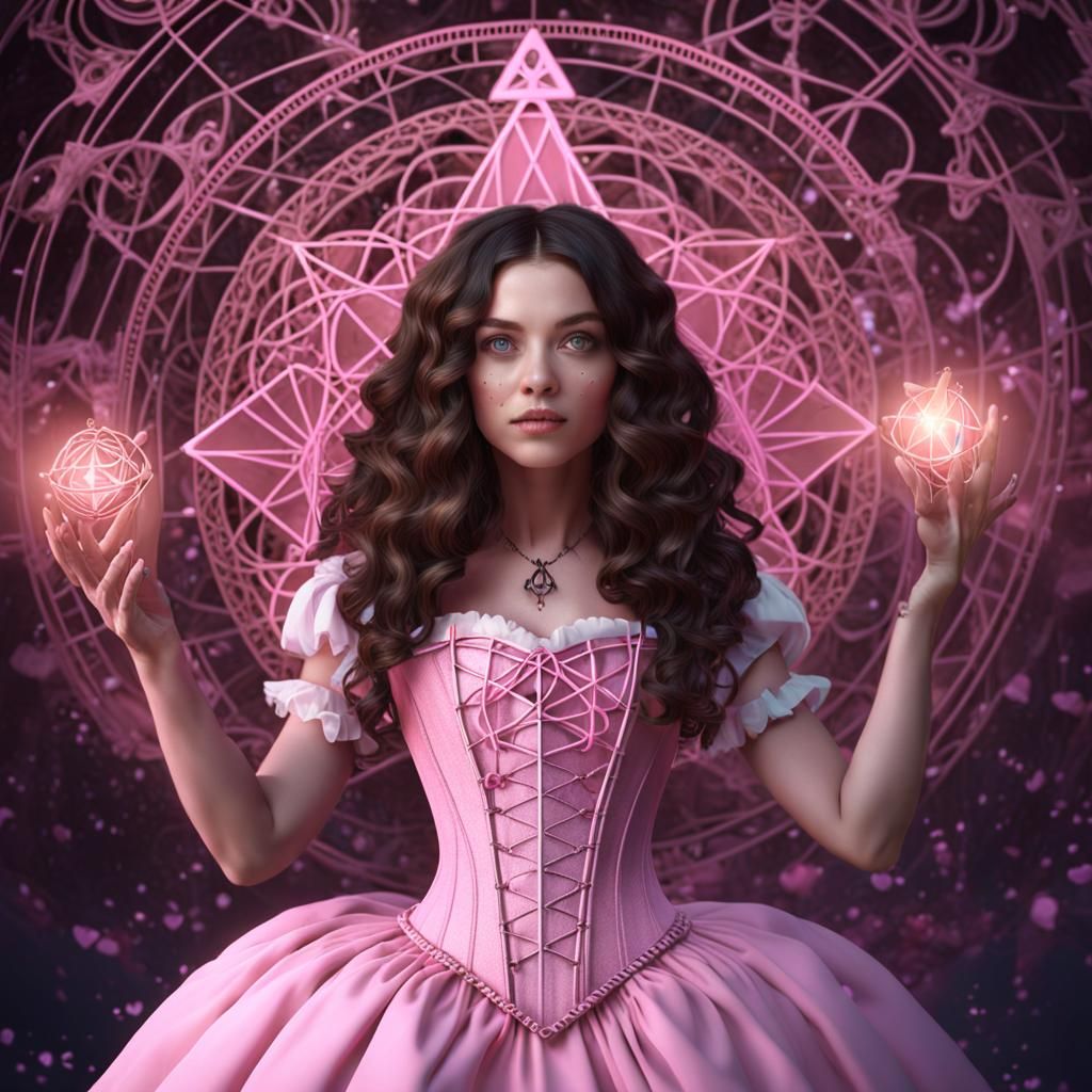 Geometric Spell: Witchcraft in Detailed Matte Painting