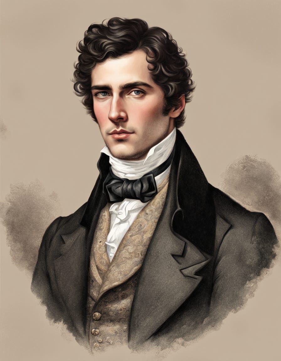 Regency Gentleman in Elegant Attire