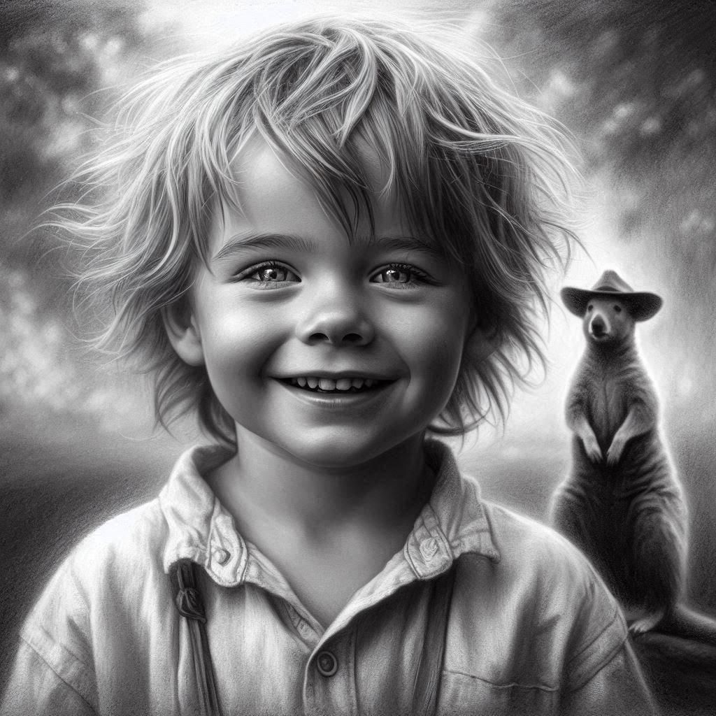 Classic Charcoal Drawing