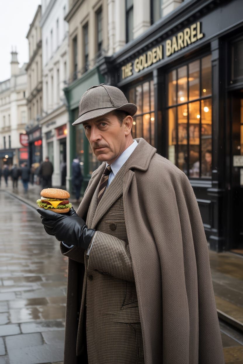 Sherlock Holmes and the Big Mac, Noir Comic Style