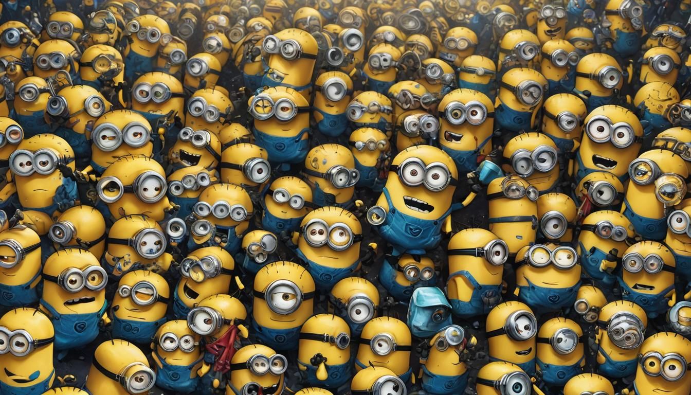 Minions in Anime Style, Detailed Manga Art