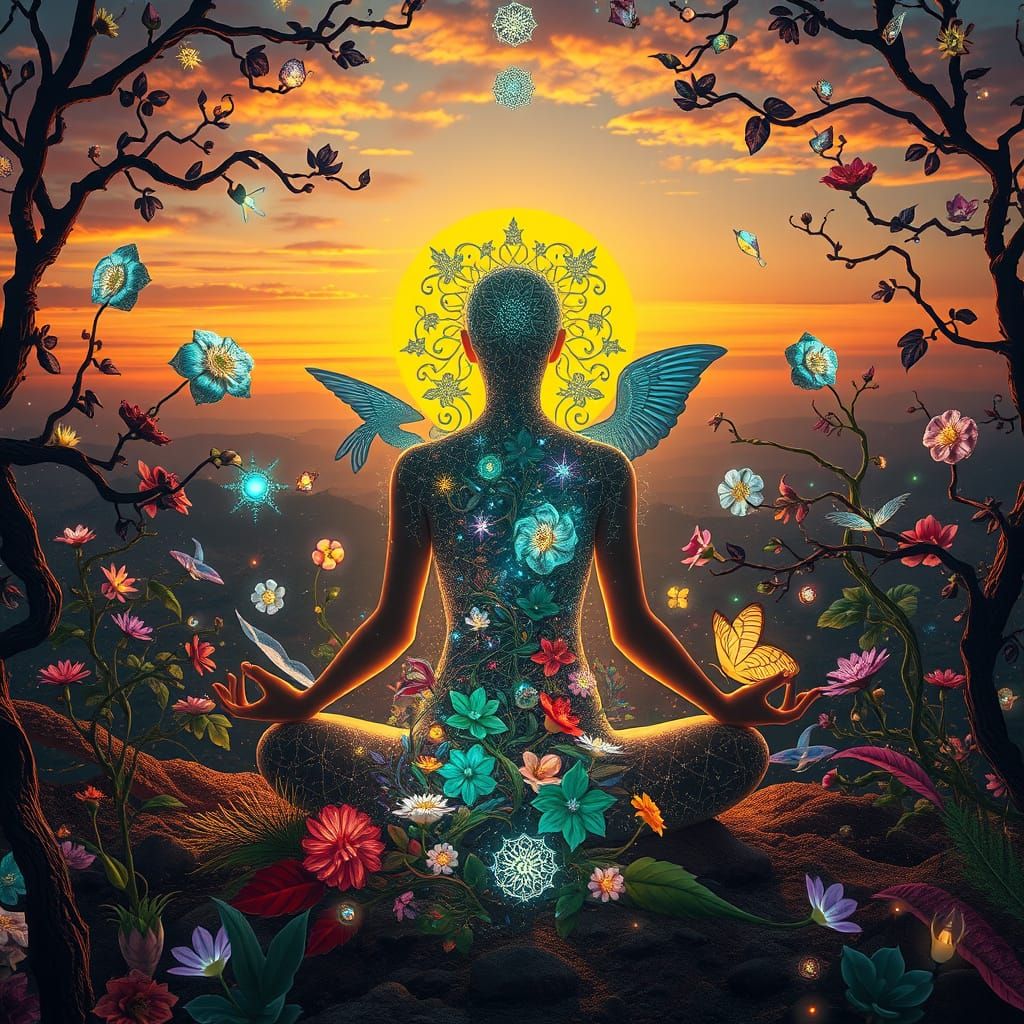 Dreamlike Encounter in a Labyrinth of Light