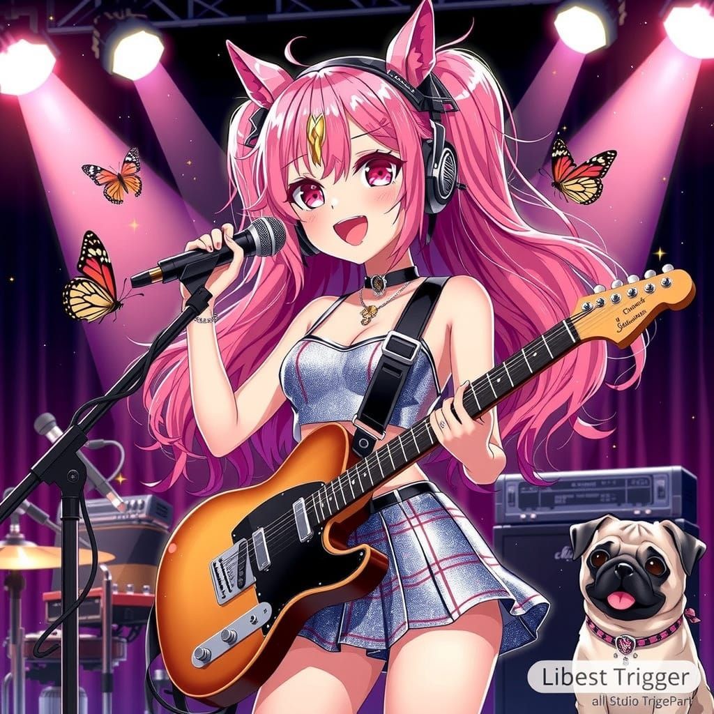 Anime Idol Performance in Studio Trigger Style