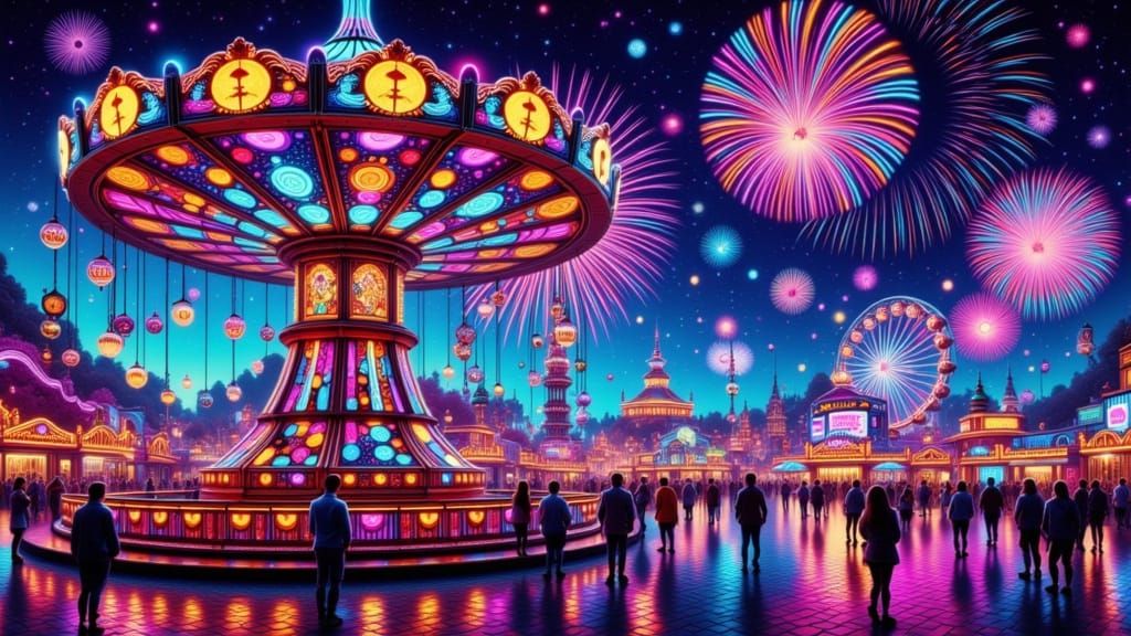 Psychedelic Swirl Art in Vibrant Action