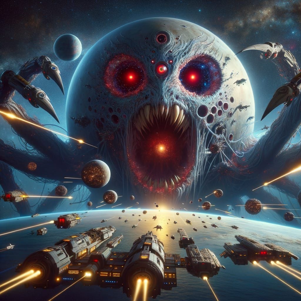 Cosmic Battle: Malevolent Planet Devours Satellite