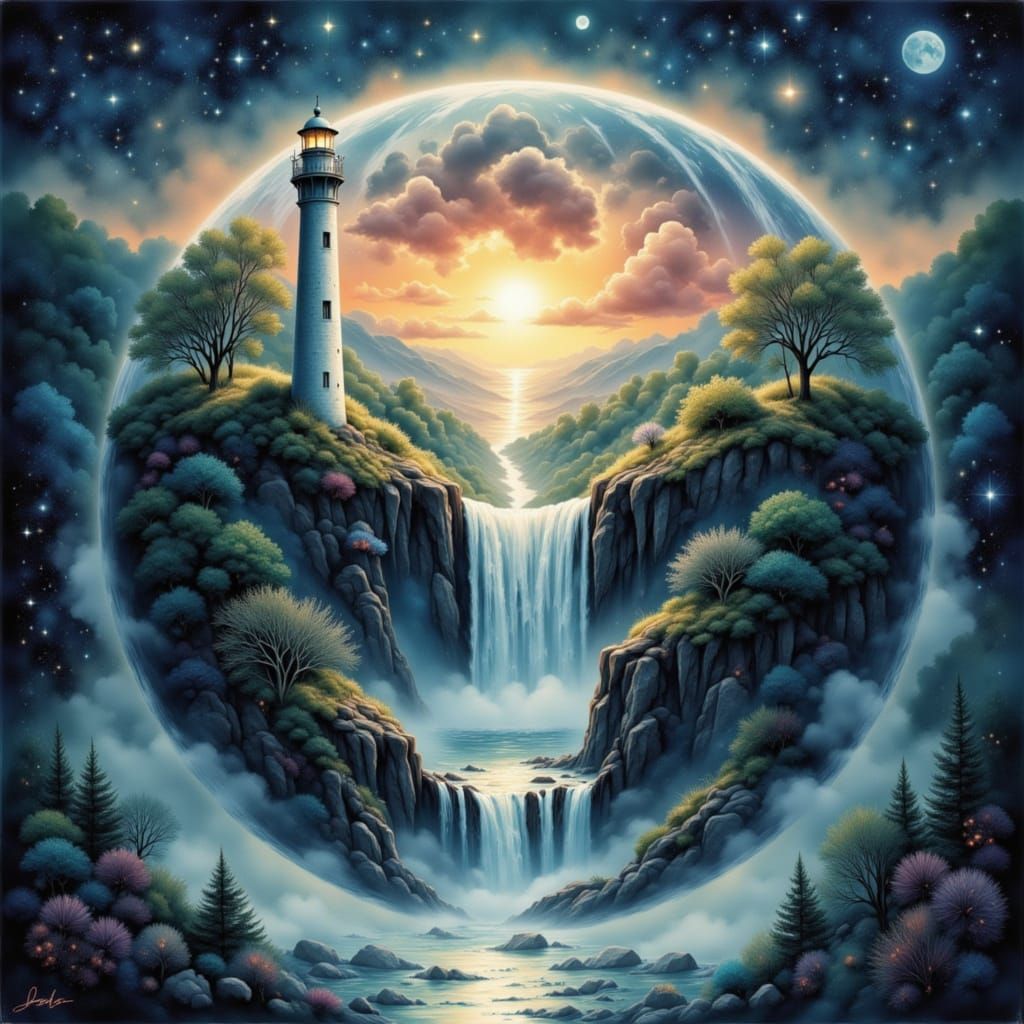 Catastrophic Earth Split Astral Illustration