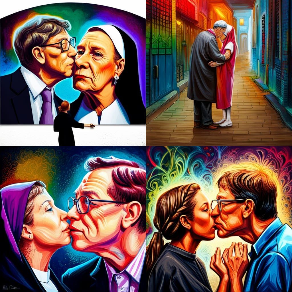 Bill Gates' Disco Kiss, Graffiti Art