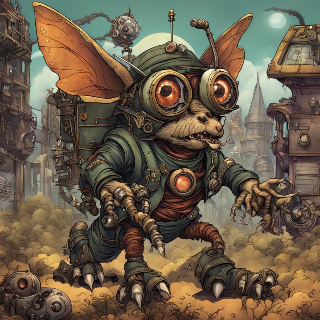 Steampunk Gremlins Invade Victorian Era
