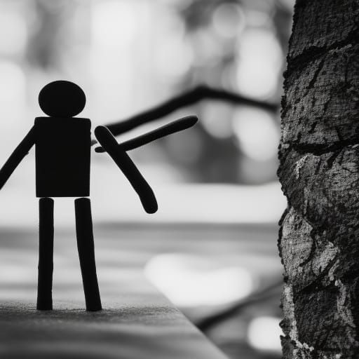 Stickman Portrait in Professional Photography Style