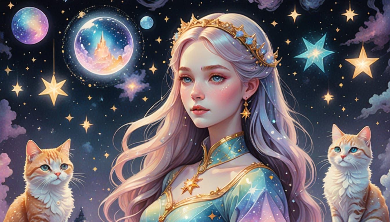 Ethereal Art Toys in Watercolor Style